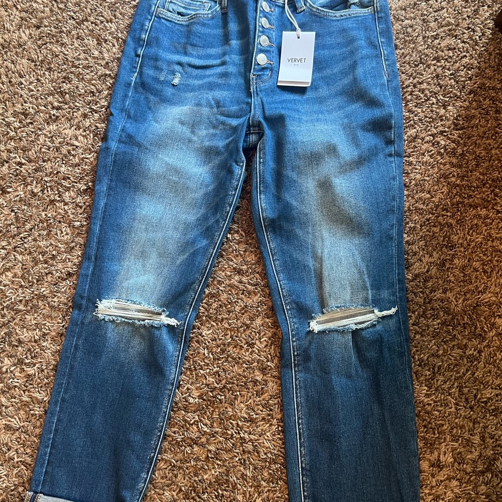 Vervet high rise slim straight jean - Picture 2 of 3